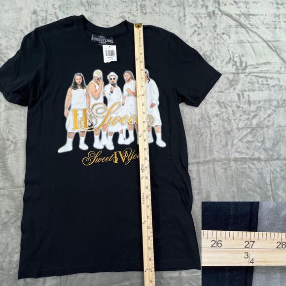 Pro Wrestling Tees II Sweet Sweet IV You Graphic T-Shirt Men's Size S Black NWT - Picture 8 of 9